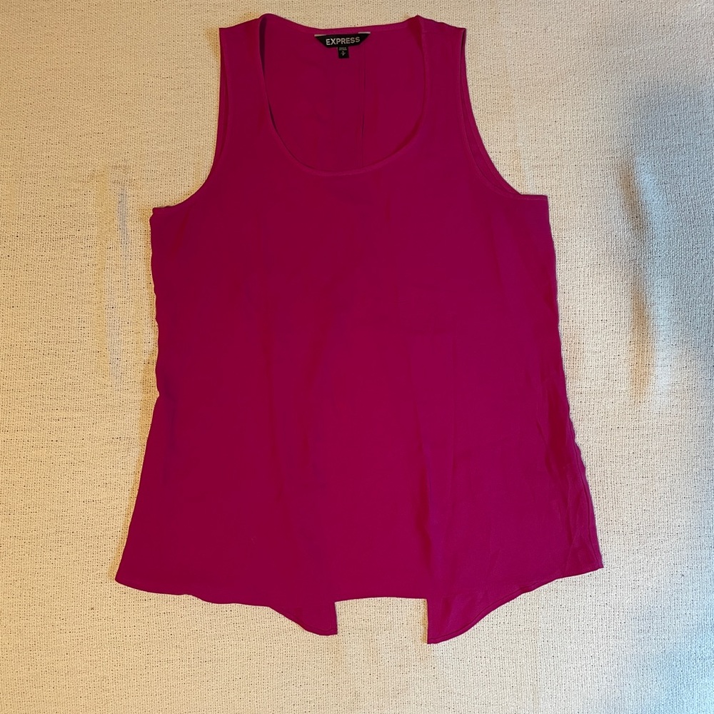 Express Pink Open Back Tank